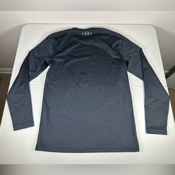 Under Armour Tech Cold Gear Fitted Fleece-Lined Compression Long Sleeve Tee - Picture 8 of 8